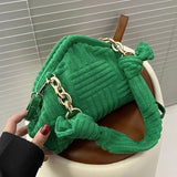 Women Towel Embossed Crossbody Bags Ladies Party Clutch