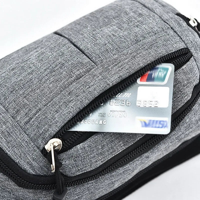 Casual Travel Bum Bag Fanny Waist Packs Zipped Outdoor Sports