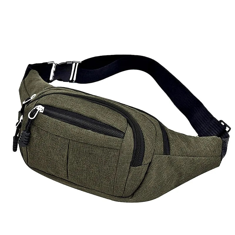 Casual Travel Bum Bag Fanny Waist Packs Zipped Outdoor Sports Shoulder Bag