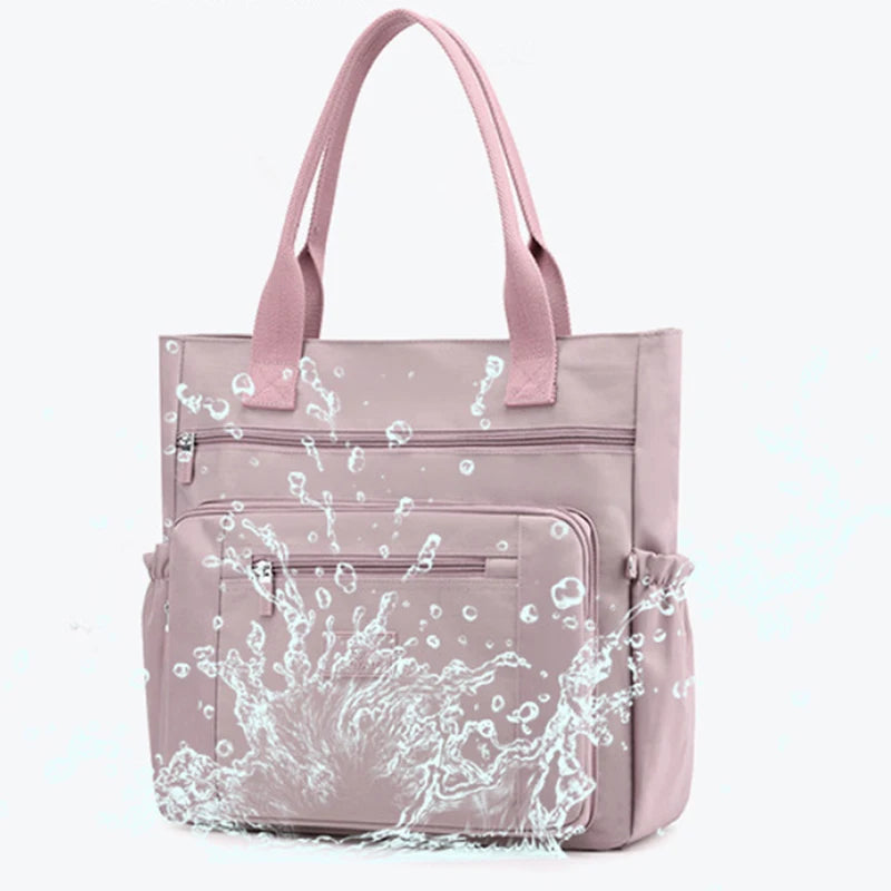 Nylon Shoulder Bag Women's Tote Shopping Bag
