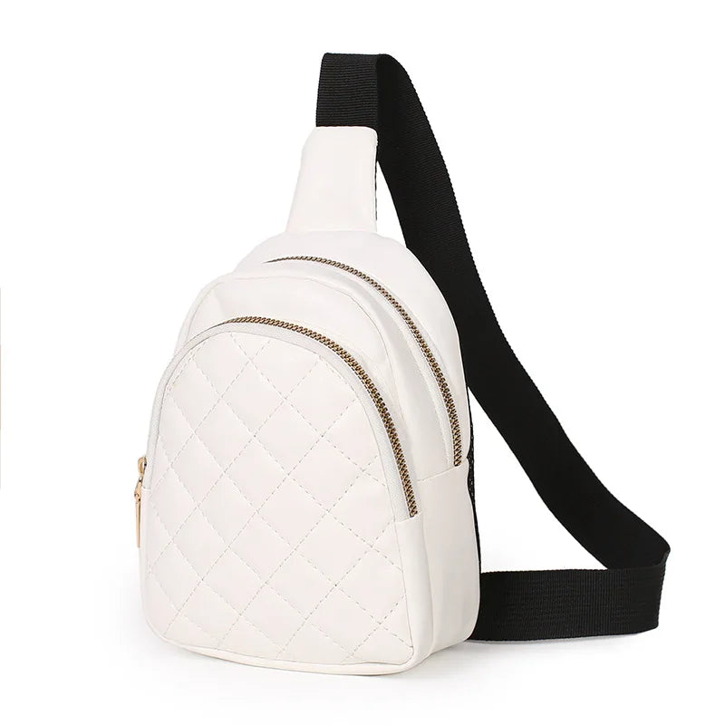 Embroidery Mini Chest Bag Phone Pocket Cross Body Neck Fanny Pack