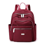 Multi-layer Women Backpacks Lightweight Student Book Bag Waterproof Nylon Travel