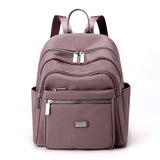 Multi-layer Women Backpacks Lightweight Student Book Bag Waterproof Nylon Travel