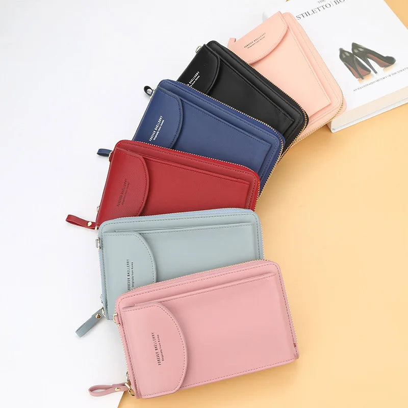 Multifunctional Women Crossbody Bag Lady Clutch Wallet Shoulder Bag