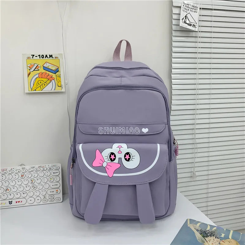 Waterproof Nylon Women Backpack with Multipockets