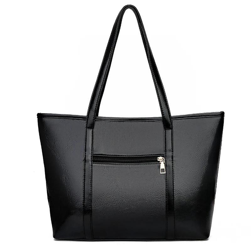 Casual Crocodile Leather Tote Bag Large Capacity Ladies Shopping Handbag