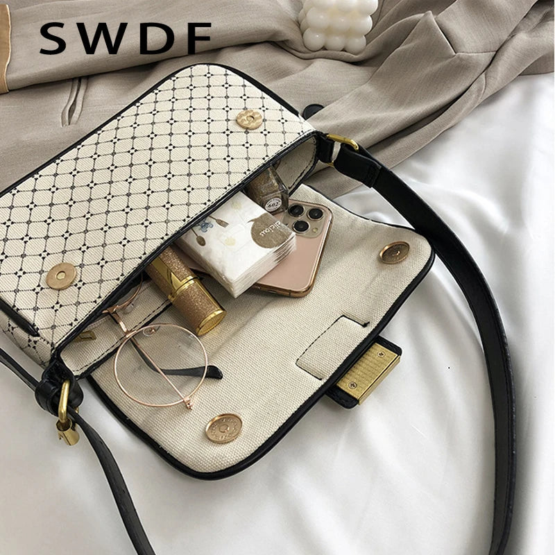 Canvas Crossbody Bag for Women Travel Casual Purse