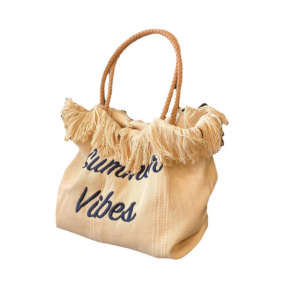 Fringe Canvas Handbags Shopping Bags Crossbody Ladies Shoulder Bags