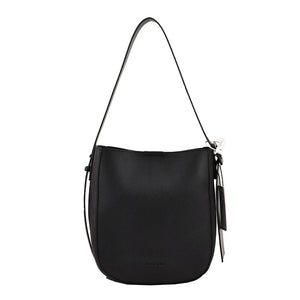 PU Leather Women Shoulder Bags Daily Tote Soft Bucket High Capacity Crossbody La