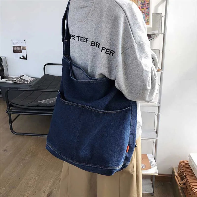 Casual Solid Handbag for Women - Large Capacity Crossbody Shopper Bags