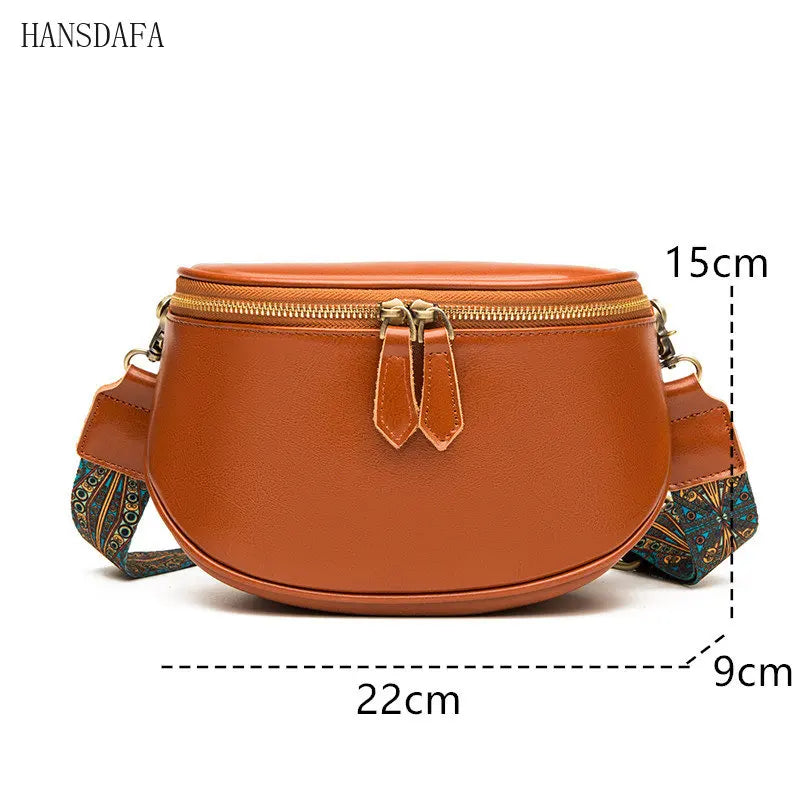 Oil Wax Leather Ladies Handbag Women Shoulder Bags Vintage