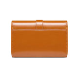 Oil Wax Leather Wallet Short Clutch Purse 3 Fold Credit Card Coin Bag RFID