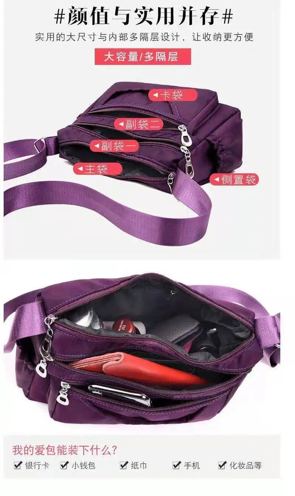 Oxford Women Crossbody Bag Travel Shoulder Bag Casual Handbag