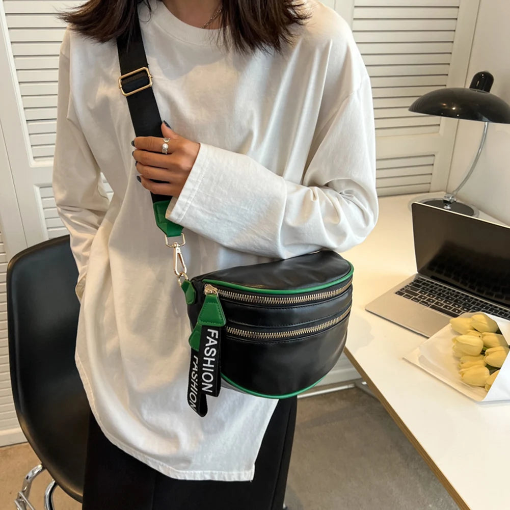 Vintage PU Leather Crossbody Shoulder Bag