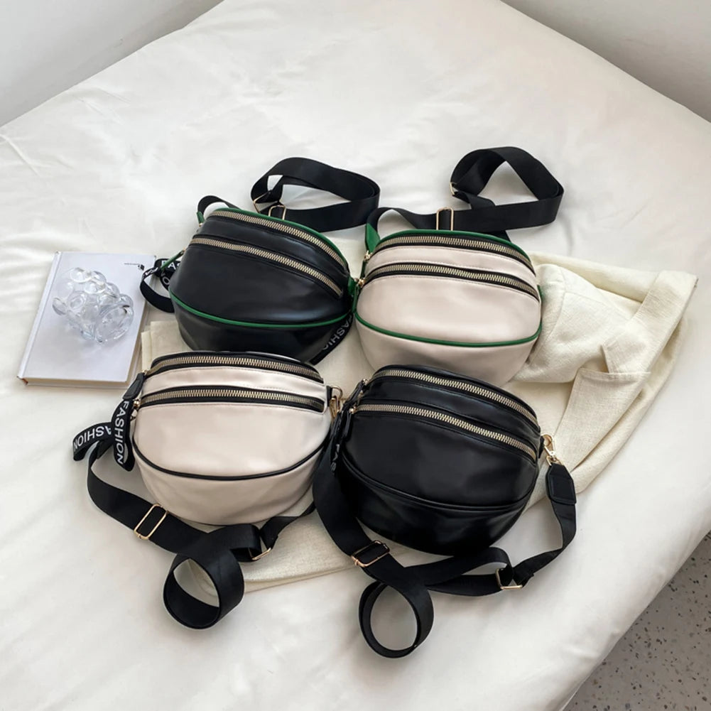 Vintage PU Leather Crossbody Shoulder Bag