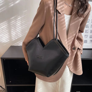 Women's PU Leather Handbag Tote Shoulder Bag Large Capacity