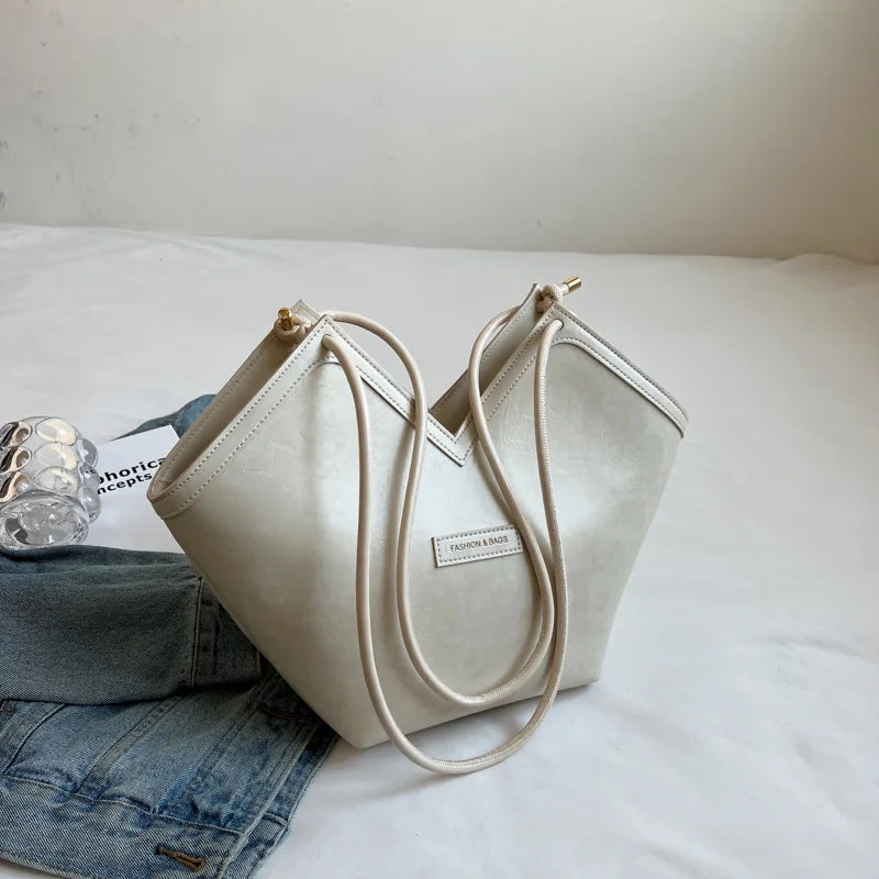 Women's PU Leather Handbag Tote Shoulder Bag Large Capacity