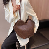 Women's PU Leather Handbag Tote Shoulder Bag Large Capacity