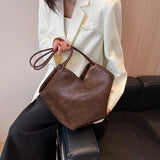 Women's PU Leather Handbag Tote Shoulder Bag Large Capacity
