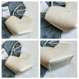 Women's PU Leather Handbag Tote Shoulder Bag Large Capacity