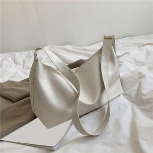 Casual Solid Large Capacity Shoulder Bag for Ladies