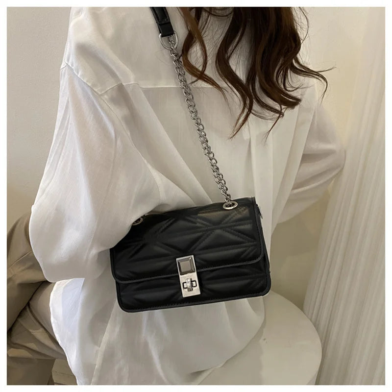 Women's Flap Shoulder Bag Small Purse Clutch Handbag