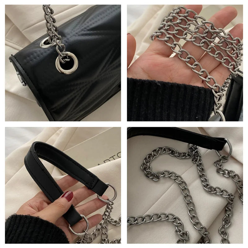 Women's Flap Shoulder Bag Small Purse Clutch Handbag