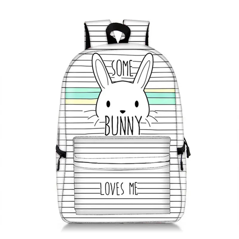 Panda Rabbit Unicorn Backpack for Teens Daily School Bags