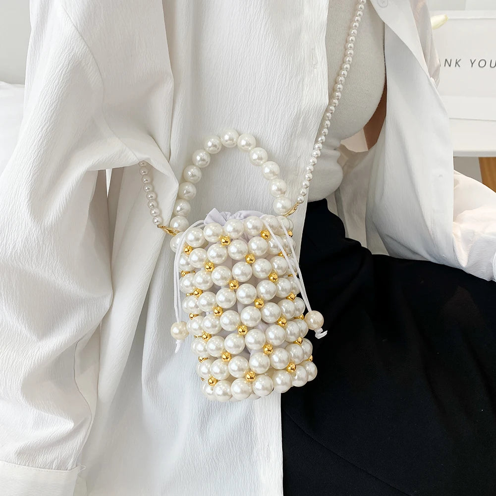 Beaded Shoulder Bag Mini Crossbody Clutches Purse Streetwear