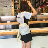 Sequins Rabbit Ears Backpack for Women Mini School Bag