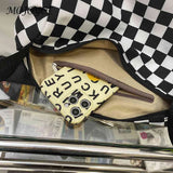 Plaid Messenger Handbag Unisex Retro Sling Bag Zipper Travel Sports