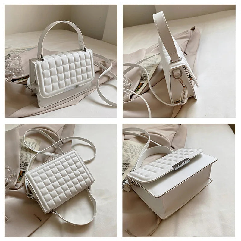Plaid Shoulder Bag Small Handbag for Women