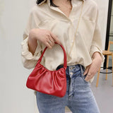 Pleated Women Shoulder Bag Chain Strap Crossbody Bags