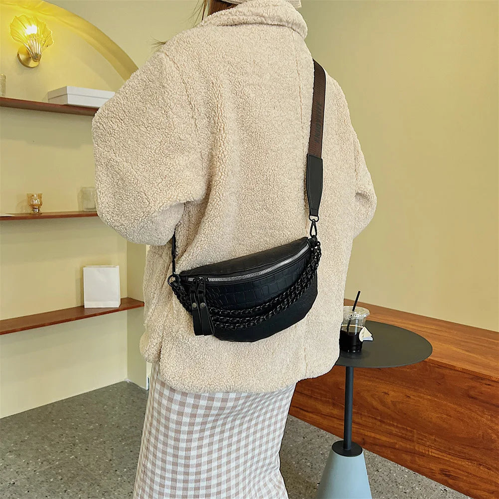 Pop Dad Belt Bag Girls Flesh Creative Fanny Pack Casual PU Bum Pouch Waist Bag