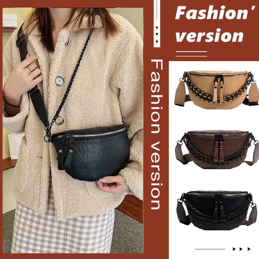 Pop Dad Belt Bag Girls Flesh Creative Fanny Pack Casual PU Bum Pouch Waist Bag