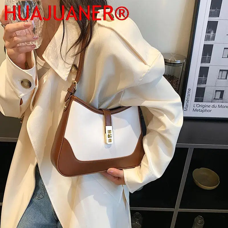 Stylish Saddle Shoulder Bag, Winter Crossbody Purse
