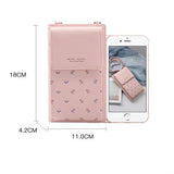 Flower Women Wallet Phone Wallet Mini Shoulder Bags Young Girl Purse
