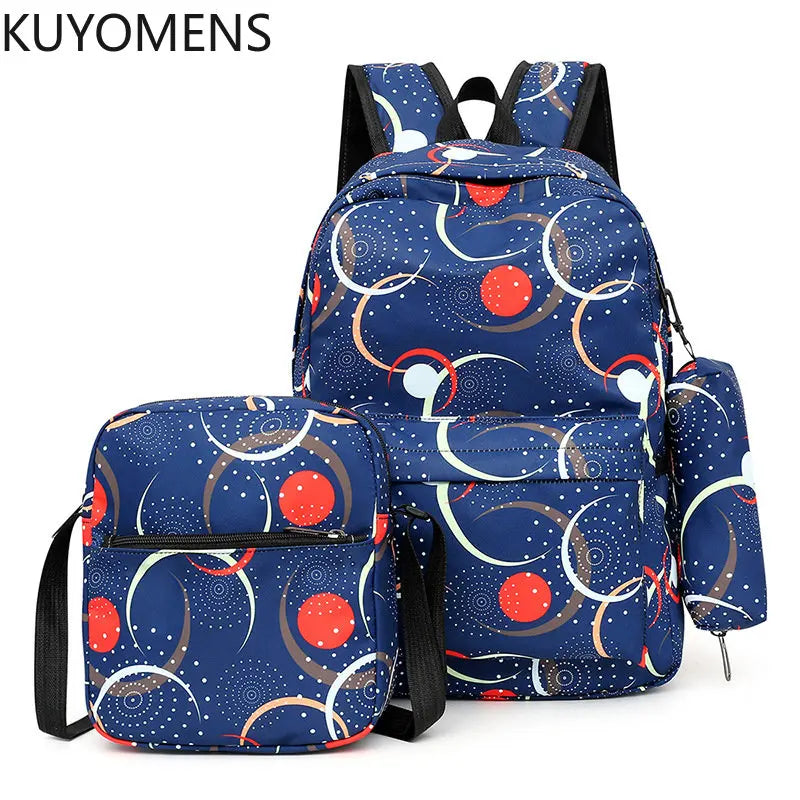 School Bags College Backpacks 3PCS/SET Kids Backpack Girls Book bag Mochila