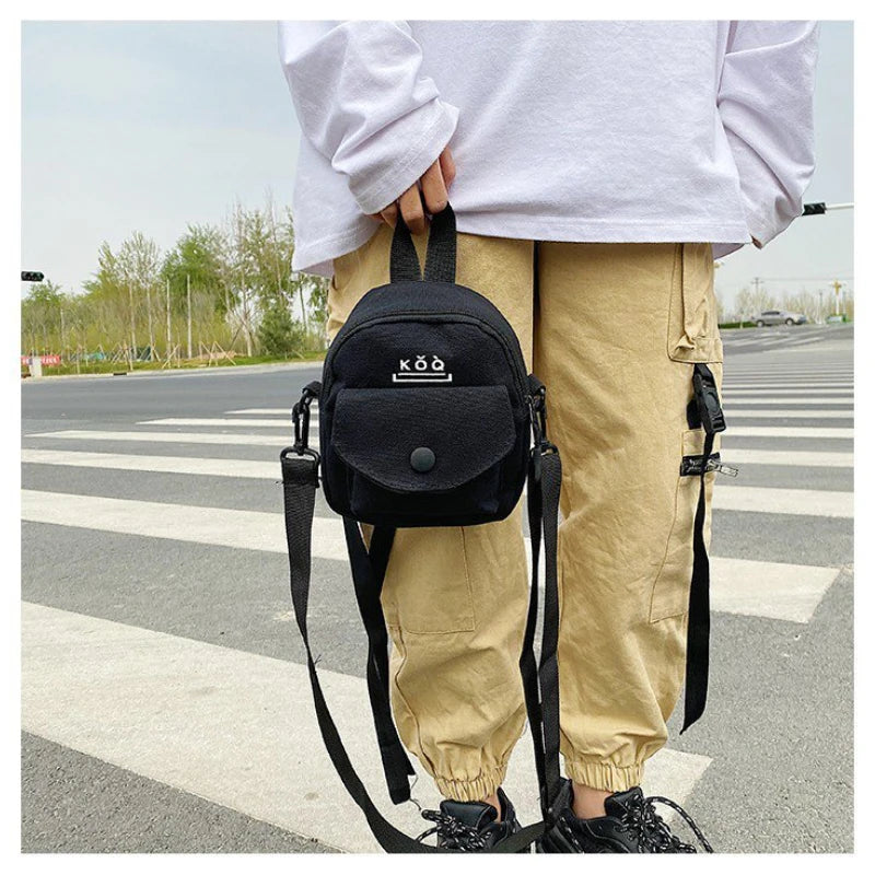 Casual Canvas Handbag Zipper Messenger Shoulder Bag Women Tote Bag