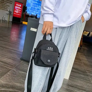 Casual Canvas Handbag Zipper Messenger Shoulder Bag Women Tote Bag