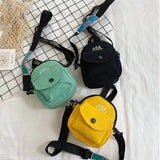 Casual Canvas Handbag Zipper Messenger Shoulder Bag Women Tote Bag