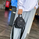 Casual Canvas Handbag Zipper Messenger Shoulder Bag Women Tote Bag