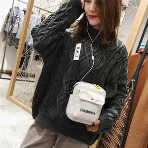 Casual Tote Outdoor Bag Women Shoulder Canvas Handbag Zipper