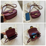 Retro Shoulder Bag High Female Saddle Bag for Women Handbag