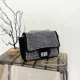Rhinestone Glitter Crossbody Bag Women Chain Shoulder Bags