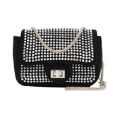 Rhinestone Glitter Crossbody Bag Women Chain Shoulder Bags
