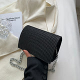 Rhinestone Shoulder Messenger Bag Chain Crossbody Handbag
