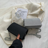 Rhinestone Shoulder Messenger Bag Chain Crossbody Handbag