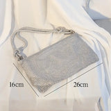 Rhinestones Evening Clutch Bag for Women, Elegant Wedding Purse