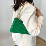 Rhombus Women's Leather Shoulder Bag Solid Handbag